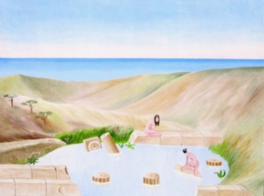 Painting titled "Neda's shrine" by Odysseas Sagiadinos, Original Artwork, Oil