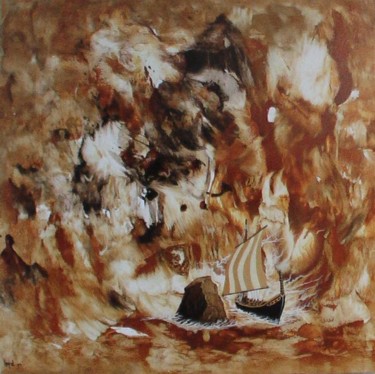 Peinture intitulée "le passage 2" par Loyd, Œuvre d'art originale