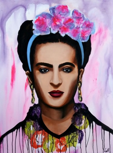 「Frida Kahlo」というタイトルの絵画 Loyth Sousaによって, オリジナルのアートワーク, アクリル