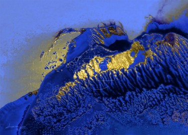 Arts numériques intitulée "La côte dorée" par Eduardo Loza Laguna, Œuvre d'art originale