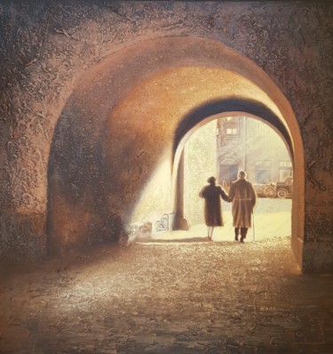 Painting titled "Always together" by Jacek Łoziński, Original Artwork, Acrylic