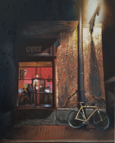 Malarstwo zatytułowany „"Krakow alley"” autorstwa Jacek Łoziński, Oryginalna praca, Akryl
