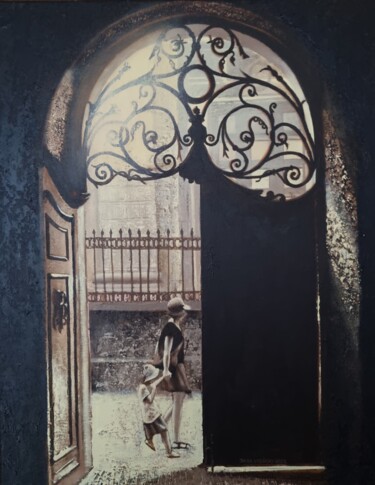 Malarstwo zatytułowany „From the gate” autorstwa Jacek Łoziński, Oryginalna praca, Akryl