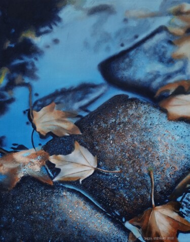Schilderij getiteld "Autumn" door Jacek Łoziński, Origineel Kunstwerk, Acryl