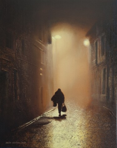 Painting titled "Loneliness" by Jacek Łoziński, Original Artwork, Acrylic