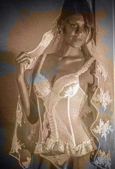 Digital Arts titled "Romantique  & Sexy" by Lecointre Patrick Artiste - Photographe, Original Artwork, Photo Montage