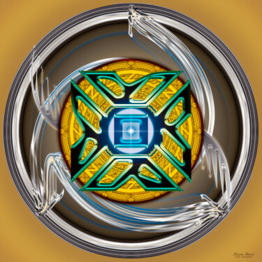 Digital Arts titled "disk ball" by Lecointre Patrick Artiste - Photographe, Original Artwork, Digital Painting