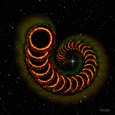 Digital Arts titled "Black Hole" by Lecointre Patrick Artiste - Photographe, Original Artwork, Digital Painting