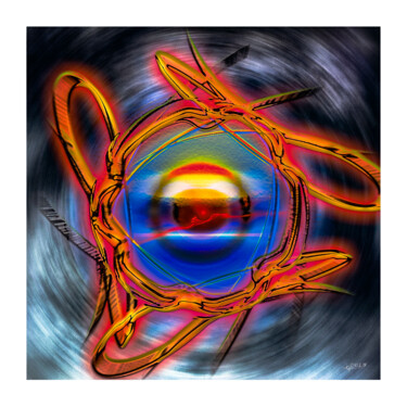 Digital Arts titled "Neutrinos" by Lecointre Patrick Artiste - Photographe, Original Artwork, Digital Painting