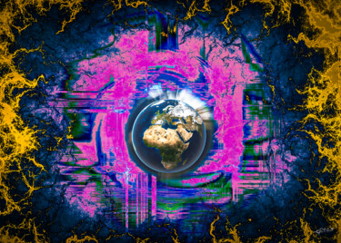 Digital Arts titled "Fetus of a new world" by Lecointre Patrick Artiste - Photographe, Original Artwork, Digital Painting