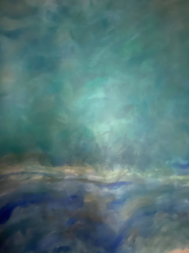 Peinture intitulée "Entre ciel et mer" par Liliane Rogozyk, Œuvre d'art originale, Acrylique