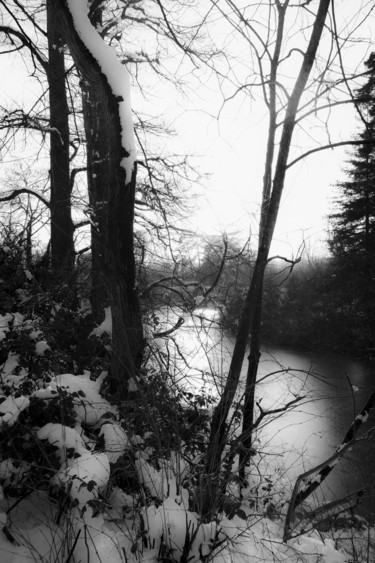 Fotografia intitulada "Le lac gelé" por Lsarah Dubas, Obras de arte originais
