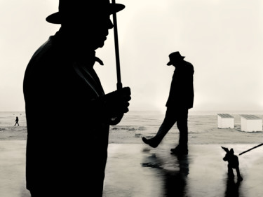 Photographie intitulée "Les ombres d’Ostende" par Lsarah Dubas, Œuvre d'art originale, Photographie numérique