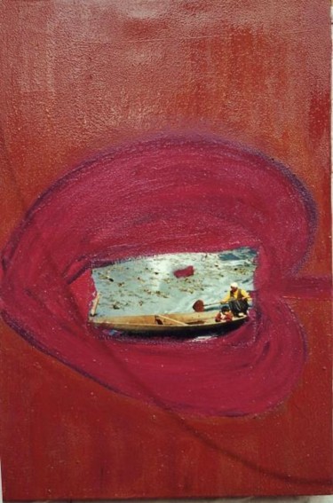 Peinture intitulée "MARRON PRUNE" par Laurence Savelli, Œuvre d'art originale, Huile