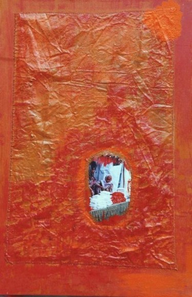 Peinture intitulée "ORANGE" par Laurence Savelli, Œuvre d'art originale
