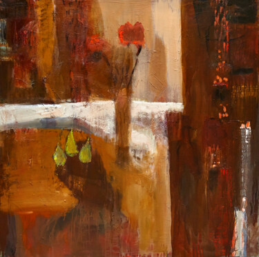 Картина под названием "Окно." - Лидия Скаргина, Подлинное произведение искусства, Масло