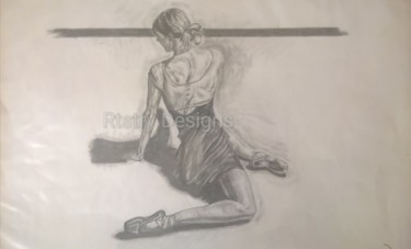 Drawing titled "Dancer 2" by Luke Scott Webber, Original Artwork, Graphite