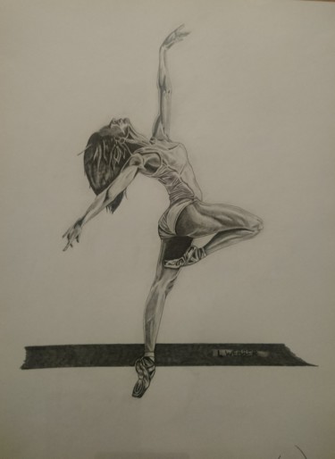 Drawing titled "She moves" by Luke Scott Webber, Original Artwork, Graphite