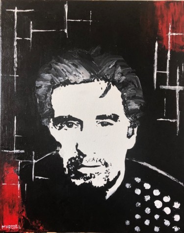 Painting titled "Al Pacino" by Ludivine Marcos, Original Artwork, Acrylic