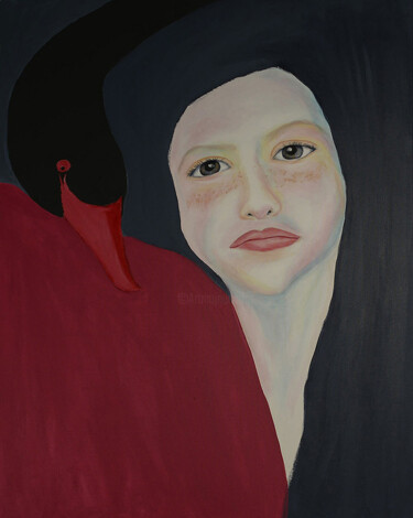 Картина под названием "Breath at Dawn" - Lu Meng, Подлинное произведение искусства, Акрил Установлен на Деревянная рама для…