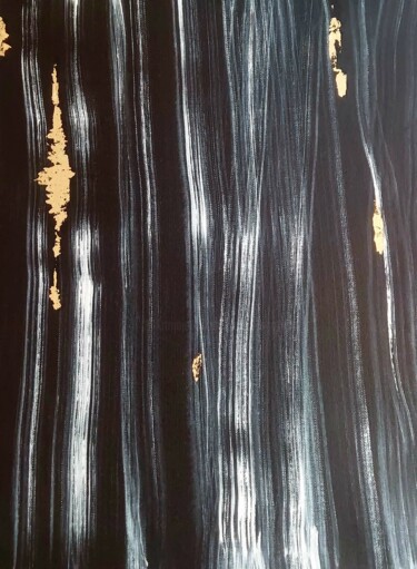 Pittura intitolato "Black and White wit…" da Lu Sho, Opera d'arte originale, Acrilico