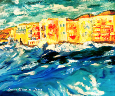 Painting titled "Ile" by Luana Béatrice Lazar, Original Artwork, Acrylic