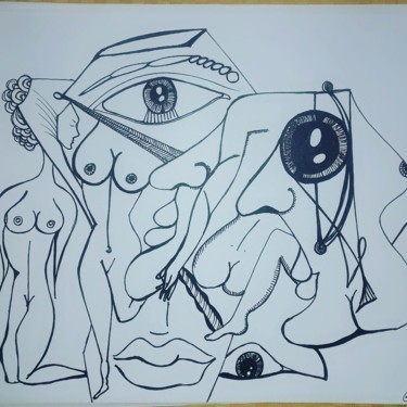 Pintura intitulada "Caos" por Luana Cianti, Obras de arte originais, Tinta