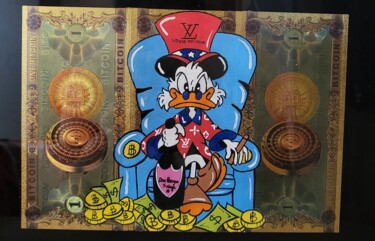 Painting titled "Scrooge McDuck like…" by Luana Muntoni (MunLu), Original Artwork, Acrylic