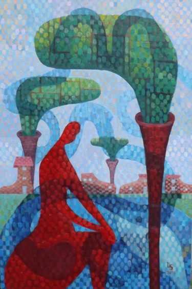 Malerei mit dem Titel "The Keeper Of Lost…" von Luana Stebule, Original-Kunstwerk, Öl