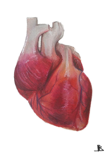 Pittura intitolato "cuore" da Wally Pain, Opera d'arte originale