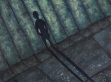 Картина под названием "O in Shadows" - Luna Smith, Подлинное произведение искусства, Масло Установлен на Деревянная рама для…