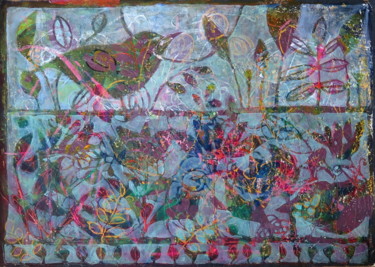 Ζωγραφική με τίτλο "The magical world o…" από Ľubomír Korenko, Αυθεντικά έργα τέχνης, Ακρυλικό Τοποθετήθηκε στο Ξύλινο πάνελ