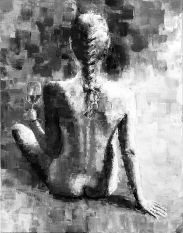 Картина под названием "Evening Drink" - Lubosh Valenta, Подлинное произведение искусства, Акрил
