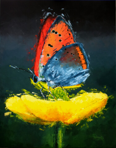 Painting titled "In the Limelight" by Lubosh Valenta, Original Artwork, Acrylic Mounted on Wood Stretcher frame