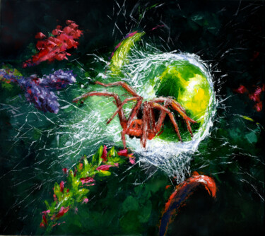 Malerei mit dem Titel "Microcosmos of Colo…" von Lubosh Valenta, Original-Kunstwerk, Acryl
