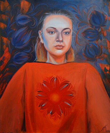 Pintura intitulada "Дочь Надежды" por Liubov Berezii, Obras de arte originais, Óleo