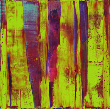 Malerei mit dem Titel "Forêt 2 (50x50cm)" von Luc Andrieux, Original-Kunstwerk, Öl