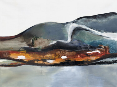 Peinture intitulée "Solitude habitée 2…" par Luc Andrieux, Œuvre d'art originale, Acrylique Monté sur Châssis en bois