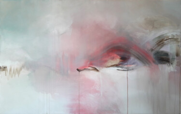 Painting titled "Eden 1 (73x116cm)" by Luc Andrieux, Original Artwork, Acrylic Mounted on Wood Stretcher frame