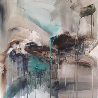 Картина под названием "Déliquescence (100x…" - Luc Andrieux, Подлинное произведение искусства, Акрил