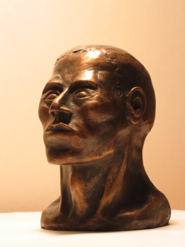 Skulptur mit dem Titel "Primitif (15x10x12c…" von Luc Andrieux, Original-Kunstwerk, Bronze