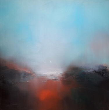 Painting titled "Nitescence  (100X 1…" by Luc Andrieux, Original Artwork, Oil Mounted on Wood Stretcher frame