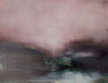 「MIRAGE (89X116CM)」というタイトルの絵画 Luc Andrieuxによって, オリジナルのアートワーク, オイル ウッドストレッチャーフレームにマウント