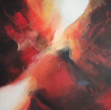 Картина под названием "Abstraction" - Luc Chabal, Подлинное произведение искусства, Акрил