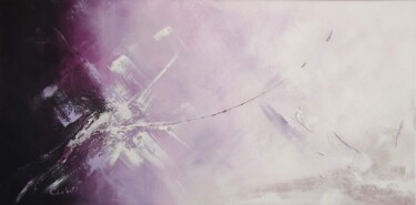 Pintura titulada "Spatial mauve 2" por Luc Chabal, Obra de arte original, Acrílico Montado en Bastidor de camilla de madera