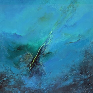 Картина под названием "Imagine 6060" - Luc Chabal, Подлинное произведение искусства, Акрил Установлен на Деревянная рама для…