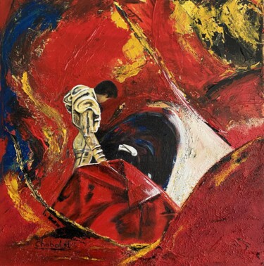 Pittura intitolato "Torero 2" da Luc Chabal, Opera d'arte originale, Acrilico Montato su Telaio per barella in legno