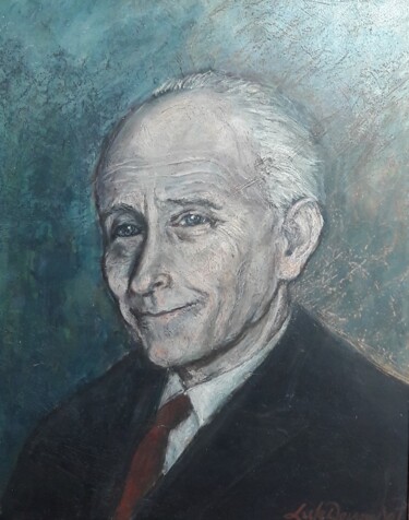 Painting titled "Peter van Evere" by Luc Devondel, Original Artwork, Oil