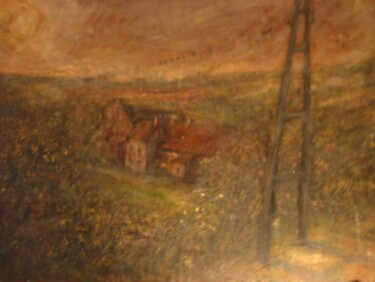 Painting titled "Boesdaelhoeve St-Ge…" by Luc Devondel, Original Artwork, Oil