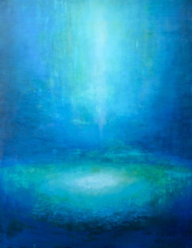 Malarstwo zatytułowany „Deep blue” autorstwa Marc Evans, Oryginalna praca, Olej